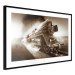Wall Poster Vintage Steam Engine - black smoke rising from the chimney of a moving train 116415 additionalThumb 13