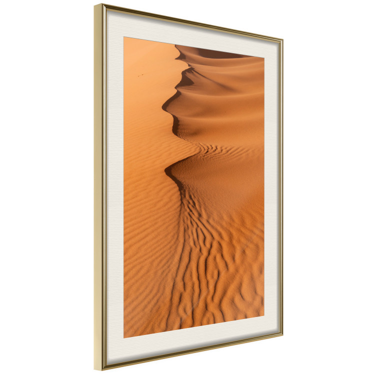 Poster Sandy Shapes - orange-brown desert landscape in Morocco 116515 additionalImage 2