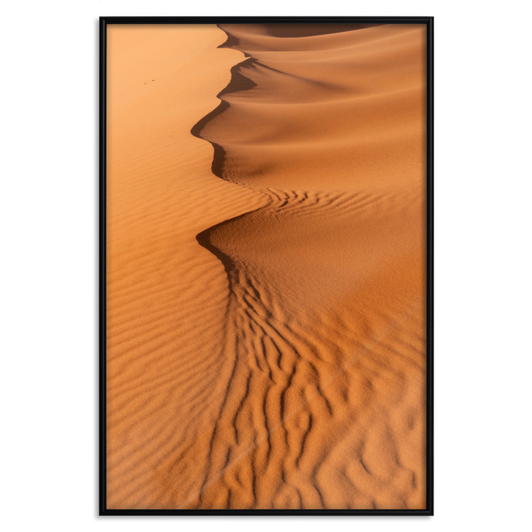 Poster Sandy Shapes - orange-brown desert landscape in Morocco 116515 additionalImage 18