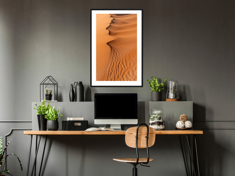 Poster Sandy Shapes - orange-brown desert landscape in Morocco 116515 additionalImage 6