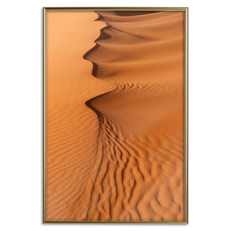 Poster Sandy Shapes - orange-brown desert landscape in Morocco 116515 additionalImage 16