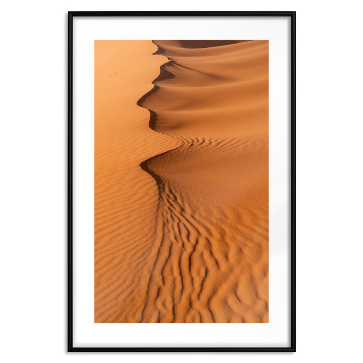 Poster Sandy Shapes - orange-brown desert landscape in Morocco 116515 additionalImage 17