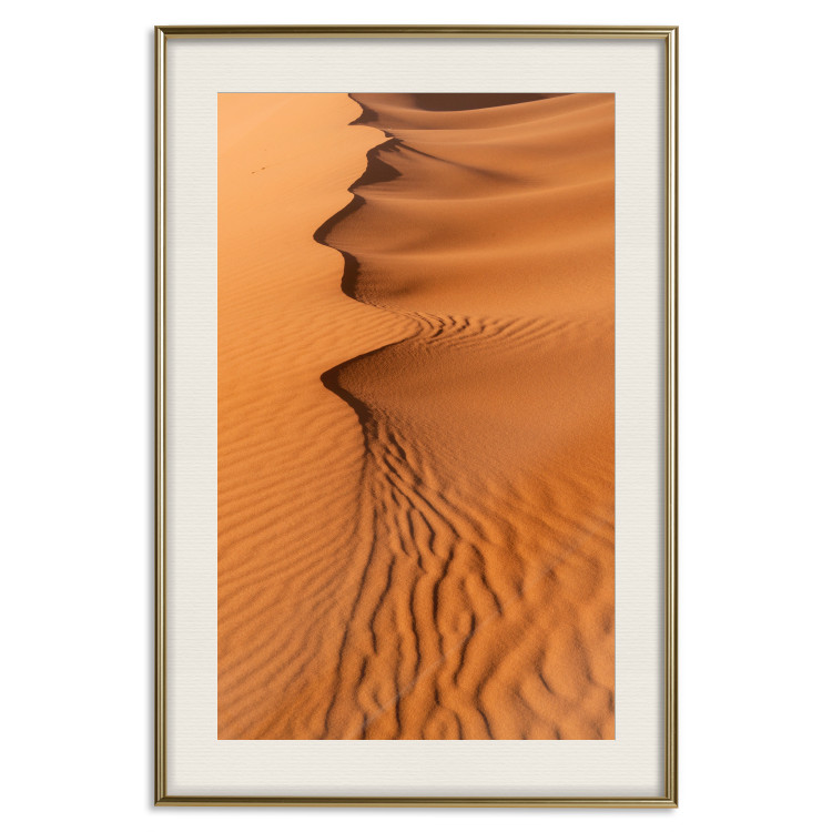 Poster Sandy Shapes - orange-brown desert landscape in Morocco 116515 additionalImage 19