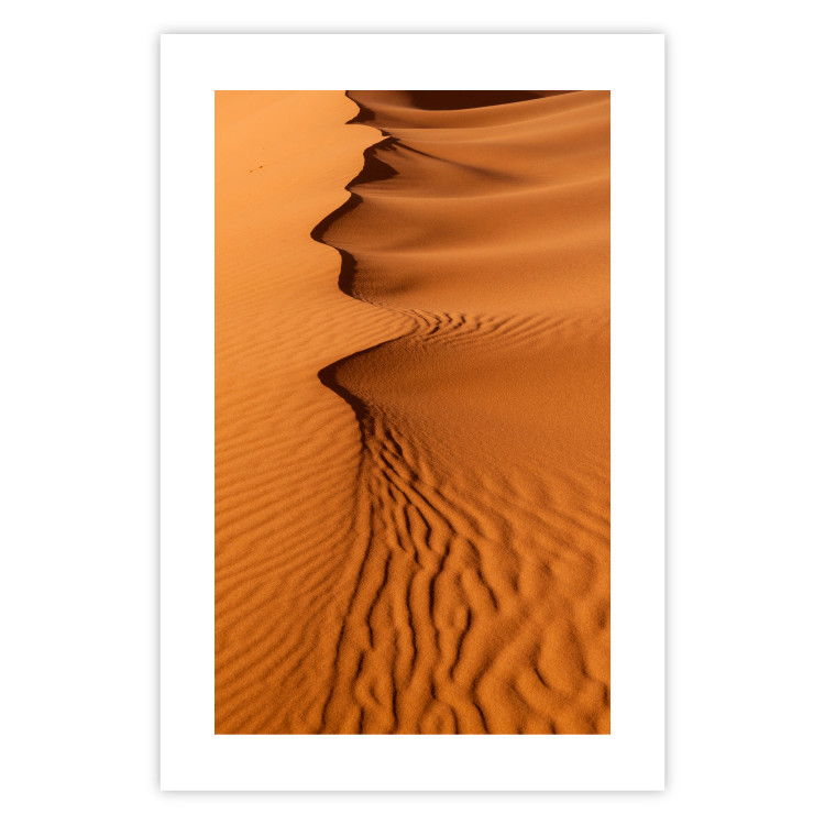 Poster Sandy Shapes - orange-brown desert landscape in Morocco 116515 additionalImage 19