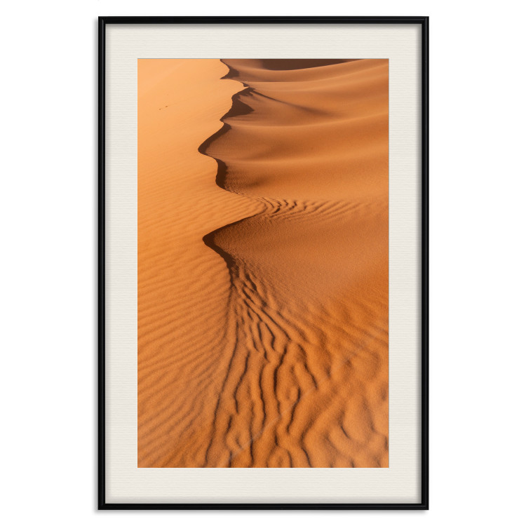Poster Sandy Shapes - orange-brown desert landscape in Morocco 116515 additionalImage 18