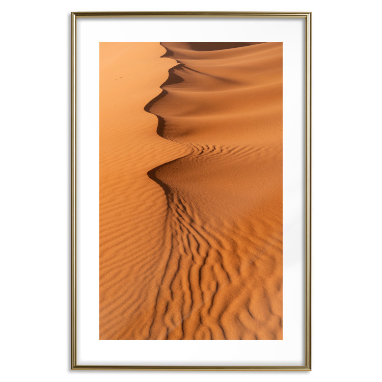 Poster Sandy Shapes - orange-brown desert landscape in Morocco 116515 additionalImage 14