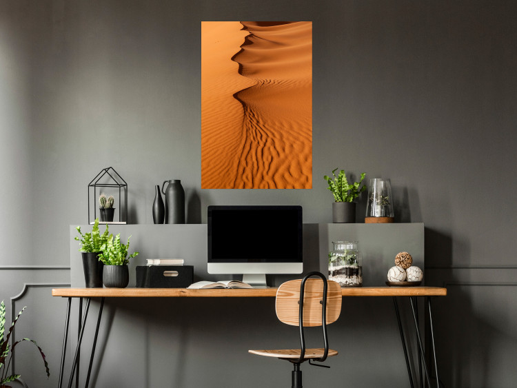 Poster Sandy Shapes - orange-brown desert landscape in Morocco 116515 additionalImage 17