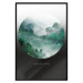 Wall Poster Never stop exploring - landscape of forest trees amidst fog and white text 117015 additionalThumb 24