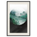 Wall Poster Never stop exploring - landscape of forest trees amidst fog and white text 117015 additionalThumb 18