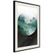 Wall Poster Never stop exploring - landscape of forest trees amidst fog and white text 117015 additionalThumb 3