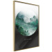 Wall Poster Never stop exploring - landscape of forest trees amidst fog and white text 117015 additionalThumb 14