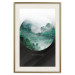 Wall Poster Never stop exploring - landscape of forest trees amidst fog and white text 117015 additionalThumb 19