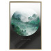 Wall Poster Never stop exploring - landscape of forest trees amidst fog and white text 117015 additionalThumb 20
