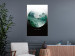 Wall Poster Never stop exploring - landscape of forest trees amidst fog and white text 117015 additionalThumb 23