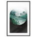 Wall Poster Never stop exploring - landscape of forest trees amidst fog and white text 117015 additionalThumb 15