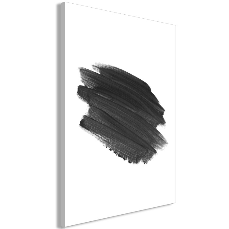 Canvas Print Brush in Action (1-part) - Watercolor Painting in Monochrome 117315 additionalImage 2