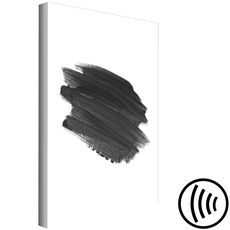 Canvas Print Brush in Action (1-part) - Watercolor Painting in Monochrome 117315 additionalImage 6
