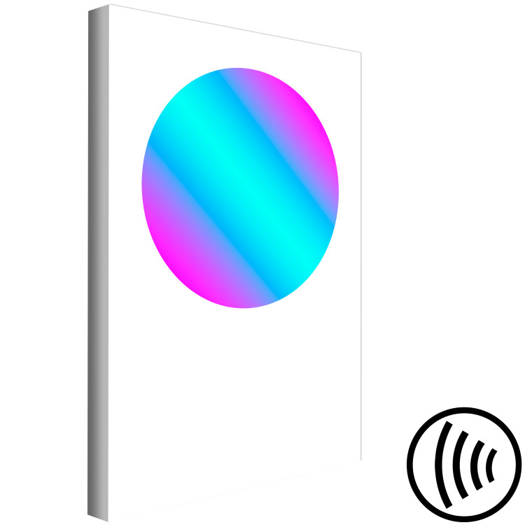 Canvas Print Gradient circle - blue and pink graphics on a white background 117615 additionalImage 6