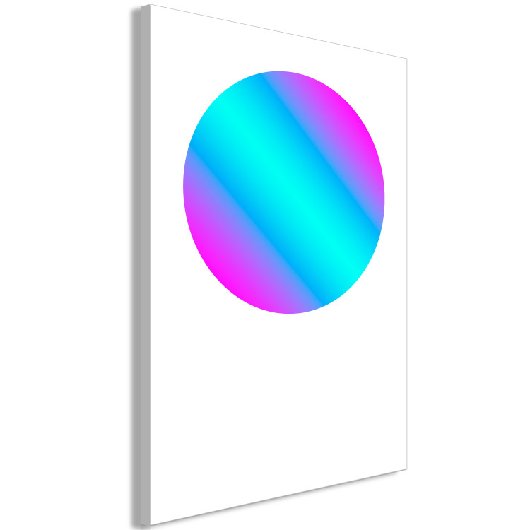 Canvas Print Gradient circle - blue and pink graphics on a white background 117615 additionalImage 2