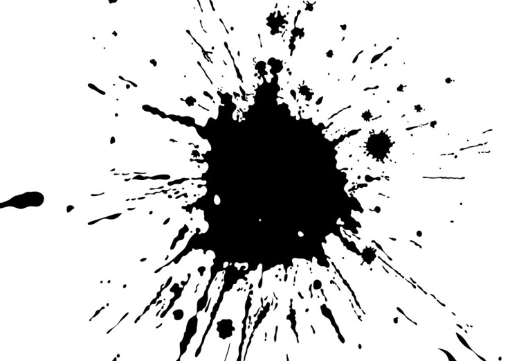 Poster Twelve Spots - simple black and white composition in ink blots 117915 additionalImage 9