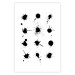 Poster Twelve Spots - simple black and white composition in ink blots 117915 additionalThumb 25