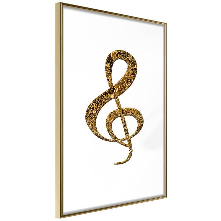 Poster Violin Clef - musical composition with a graphic symbol on white 118315 additionalImage 8