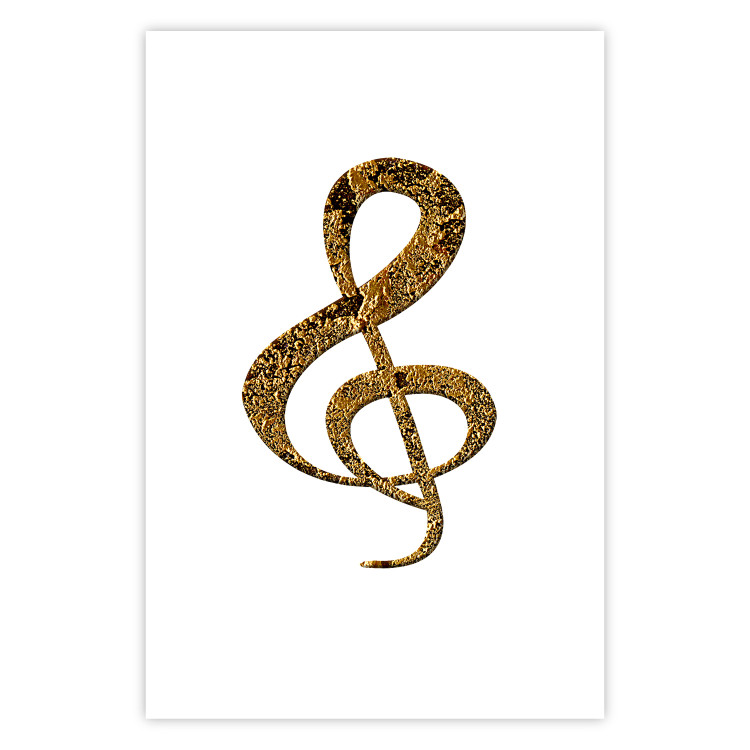 Poster Violin Clef - musical composition with a graphic symbol on white 118315 additionalImage 25