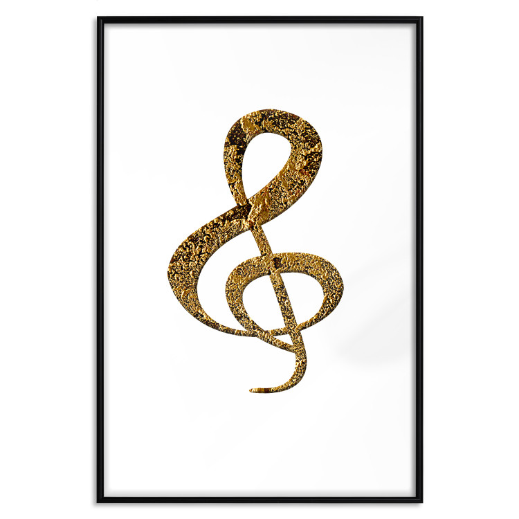 Poster Violin Clef - musical composition with a graphic symbol on white 118315 additionalImage 17