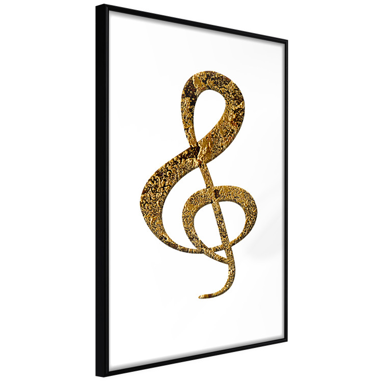 Poster Violin Clef - musical composition with a graphic symbol on white 118315 additionalImage 10