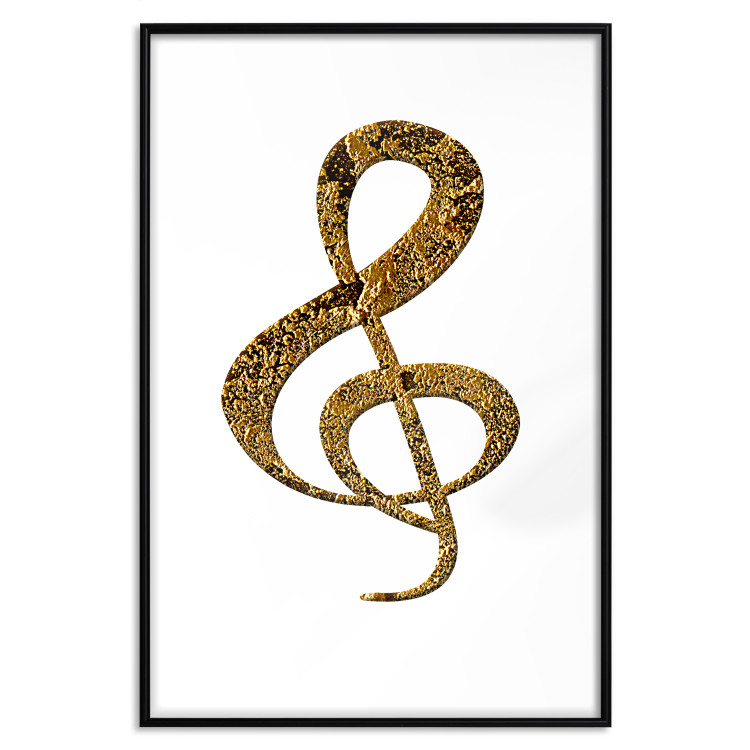 Poster Violin Clef - musical composition with a graphic symbol on white 118315 additionalImage 18