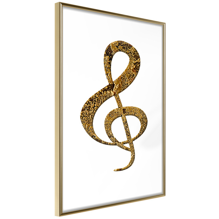 Poster Violin Clef - musical composition with a graphic symbol on white 118315 additionalImage 12