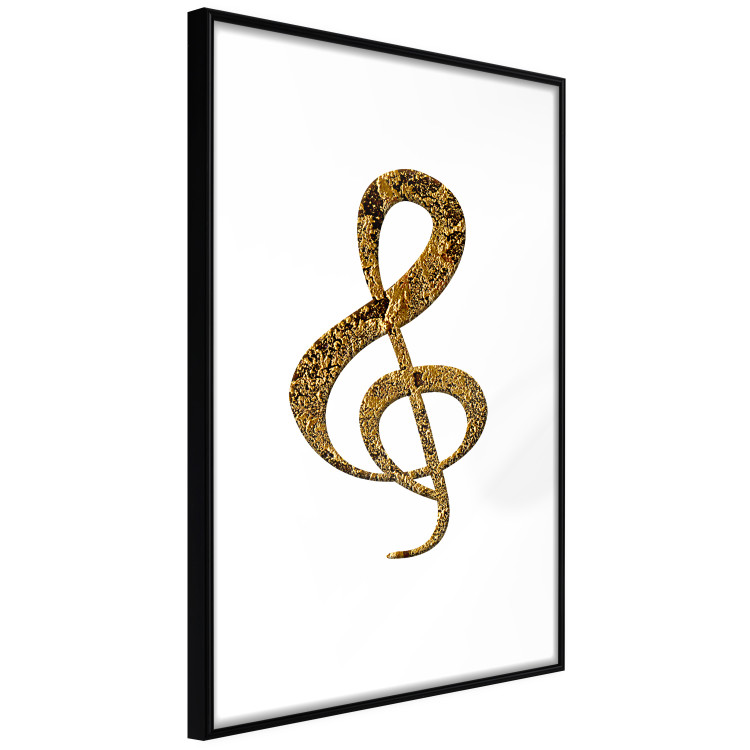 Poster Violin Clef - musical composition with a graphic symbol on white 118315 additionalImage 11