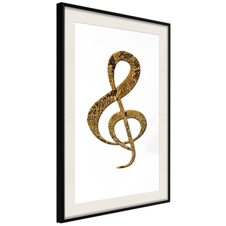Poster Violin Clef - musical composition with a graphic symbol on white 118315 additionalImage 3