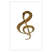 Poster Violin Clef - musical composition with a graphic symbol on white 118315 additionalThumb 25