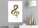 Poster Violin Clef - musical composition with a graphic symbol on white 118315 additionalThumb 2