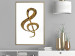 Poster Violin Clef - musical composition with a graphic symbol on white 118315 additionalThumb 5