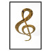 Poster Violin Clef - musical composition with a graphic symbol on white 118315 additionalThumb 24