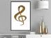 Poster Violin Clef - musical composition with a graphic symbol on white 118315 additionalThumb 3