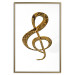 Poster Violin Clef - musical composition with a graphic symbol on white 118315 additionalThumb 20