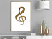 Poster Violin Clef - musical composition with a graphic symbol on white 118315 additionalThumb 13