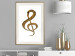 Poster Violin Clef - musical composition with a graphic symbol on white 118315 additionalThumb 21