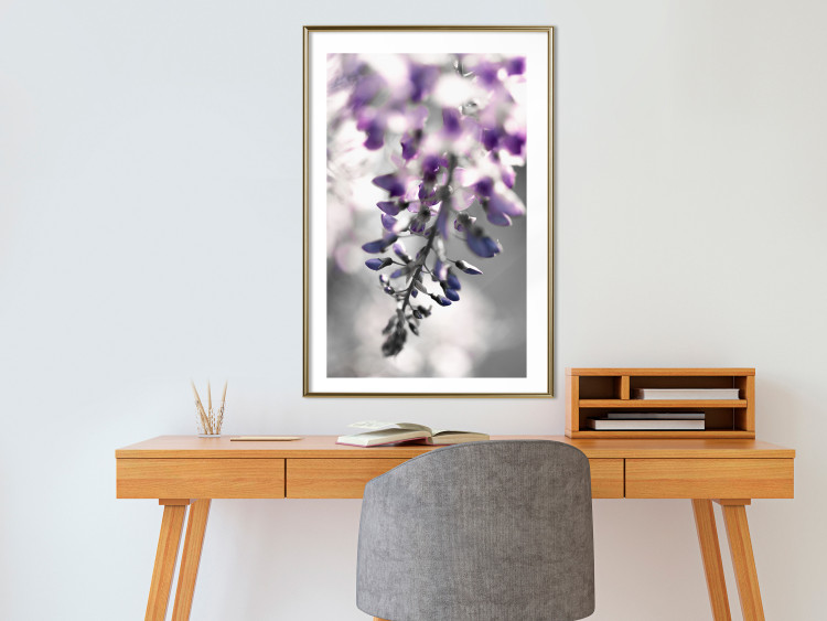Wall Poster Purple Bluebells - botanical composition with delicate purple flowers 121615 additionalImage 13