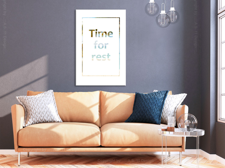 Canvas Art Print Time for Rest (1 Part) Vertical 123215 additionalImage 3