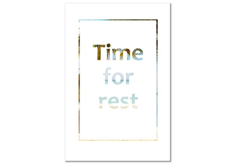 Canvas Art Print Time for Rest (1 Part) Vertical 123215