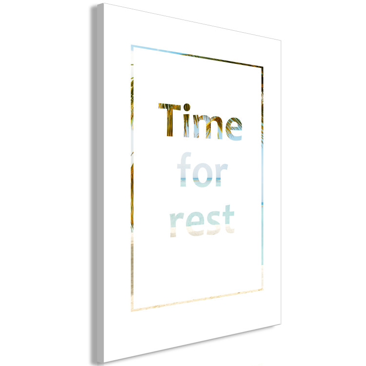 Canvas Art Print Time for Rest (1 Part) Vertical 123215 additionalImage 2