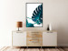 Wall Poster Sea Flower - tropical green leaf on contrasting white background 123415 additionalThumb 3