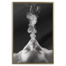 Poster Smoke Cloud - black and white female face with smoke coming out of mouth 123615 additionalThumb 18