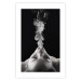 Poster Smoke Cloud - black and white female face with smoke coming out of mouth 123615 additionalThumb 16