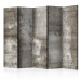 Room Divider Screen Cold Concrete II (5-piece) - industrial background in shades of gray 124315