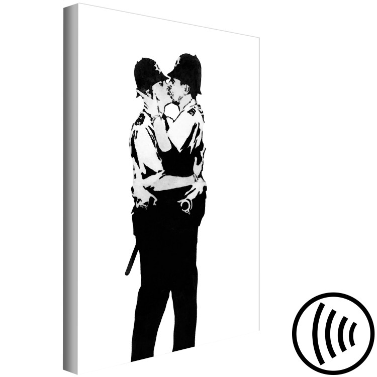 Canvas Art Print Kissing Coppers (1 Part) Vertical 124415 additionalImage 6